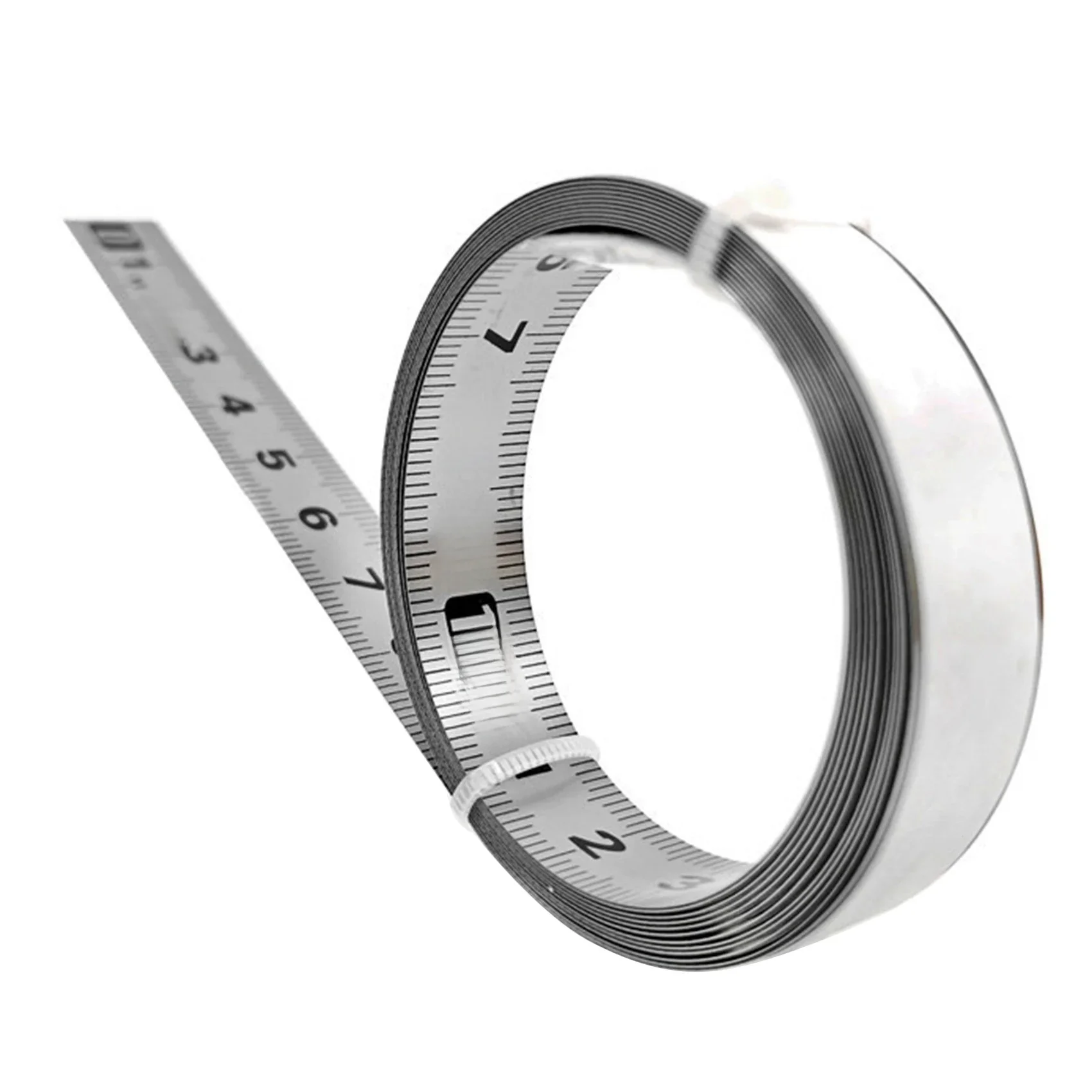 Stainless Steel Adhesive Scale Precision Woodworking Guide Rail Self-Adhesive Tape Measure Metal Ruler with Glue,C-100cm