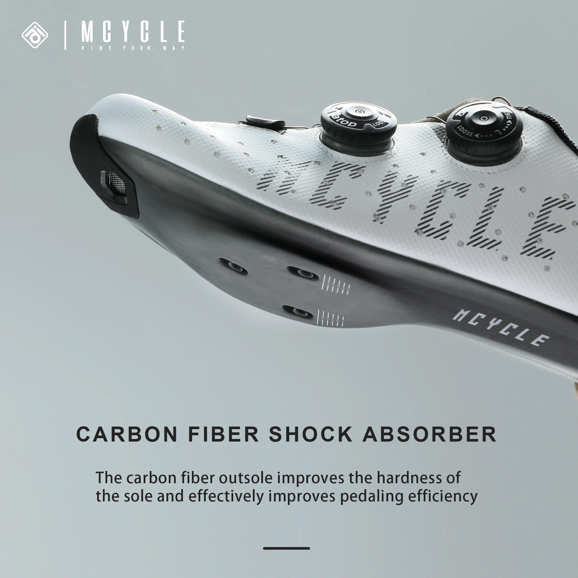 Mcycle New Design Sport Cycling Lock Shoes Unisex Professional Riding Shoes Double Buckle Biking Shoes Colorful Road Bike Shoes