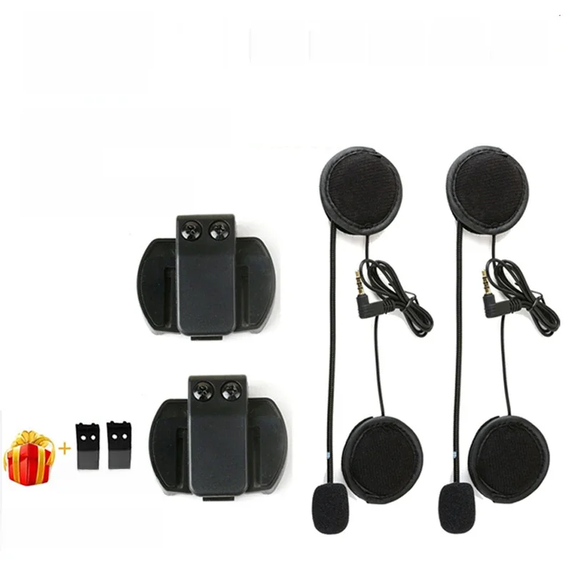 EJEAS V6 PRO Casque Interphone Clip 3.5mm Microphone Haut Parleur Casque pour Vnetphone V4 Moto Bluetooth Interphone