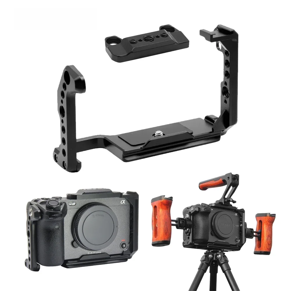 Cage de lapin pour appareil photo Sony FX30/FX3, cadre de Protection pour Micro-caméras simples, poignée latérale supérieure, accessoire de lampe photographique