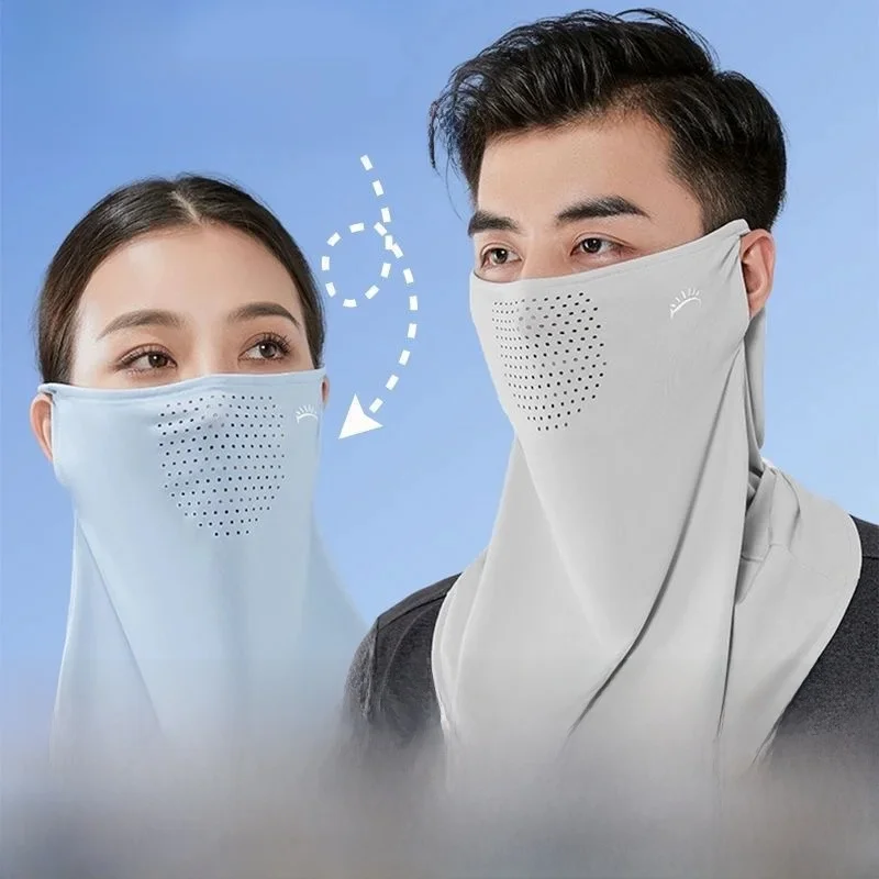 Nouveau masque de Protection solaire couvre le visage pour le soleil protecteur de cou masque de blocage Uv visage Protection Uv Protection solaire pour couverture faciale