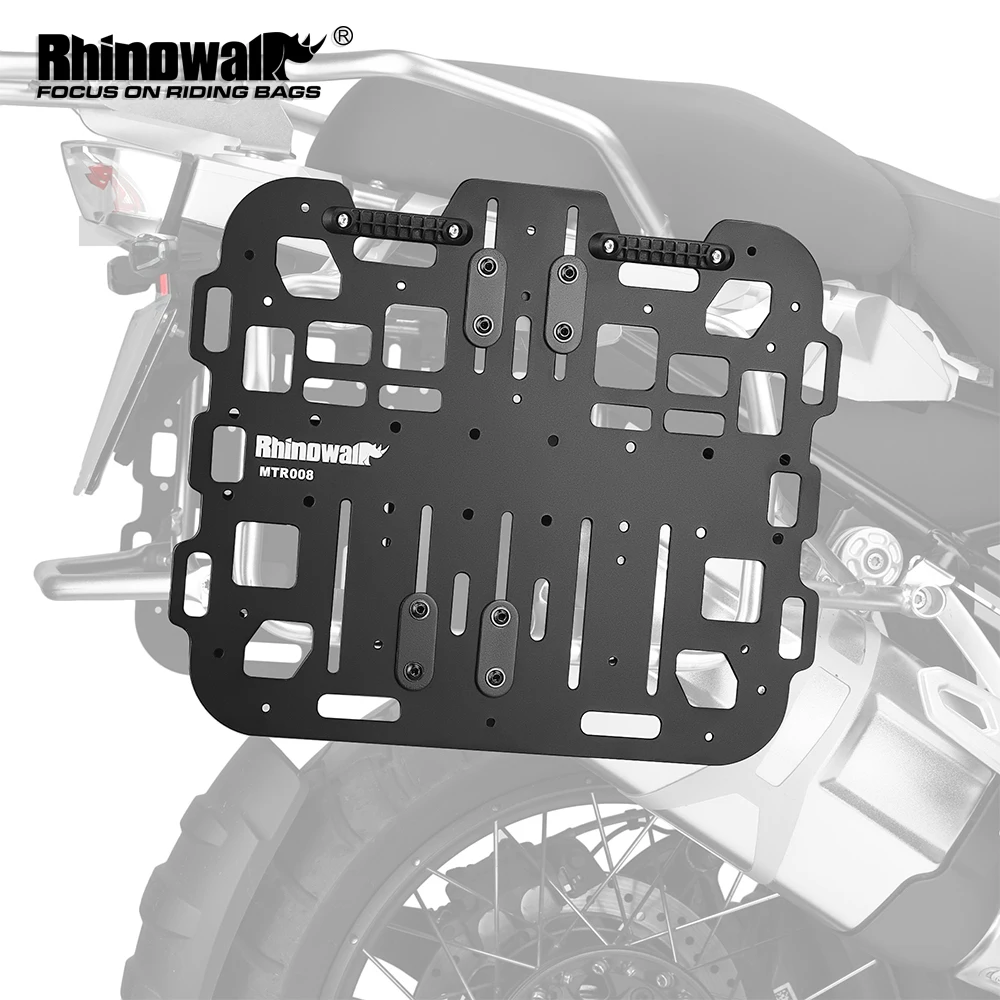 

Rhinowalk Universal Motorcycle Side Rack Luggage Extension Platform MOLLE System Fuel Bottle Holder Modification Accessories