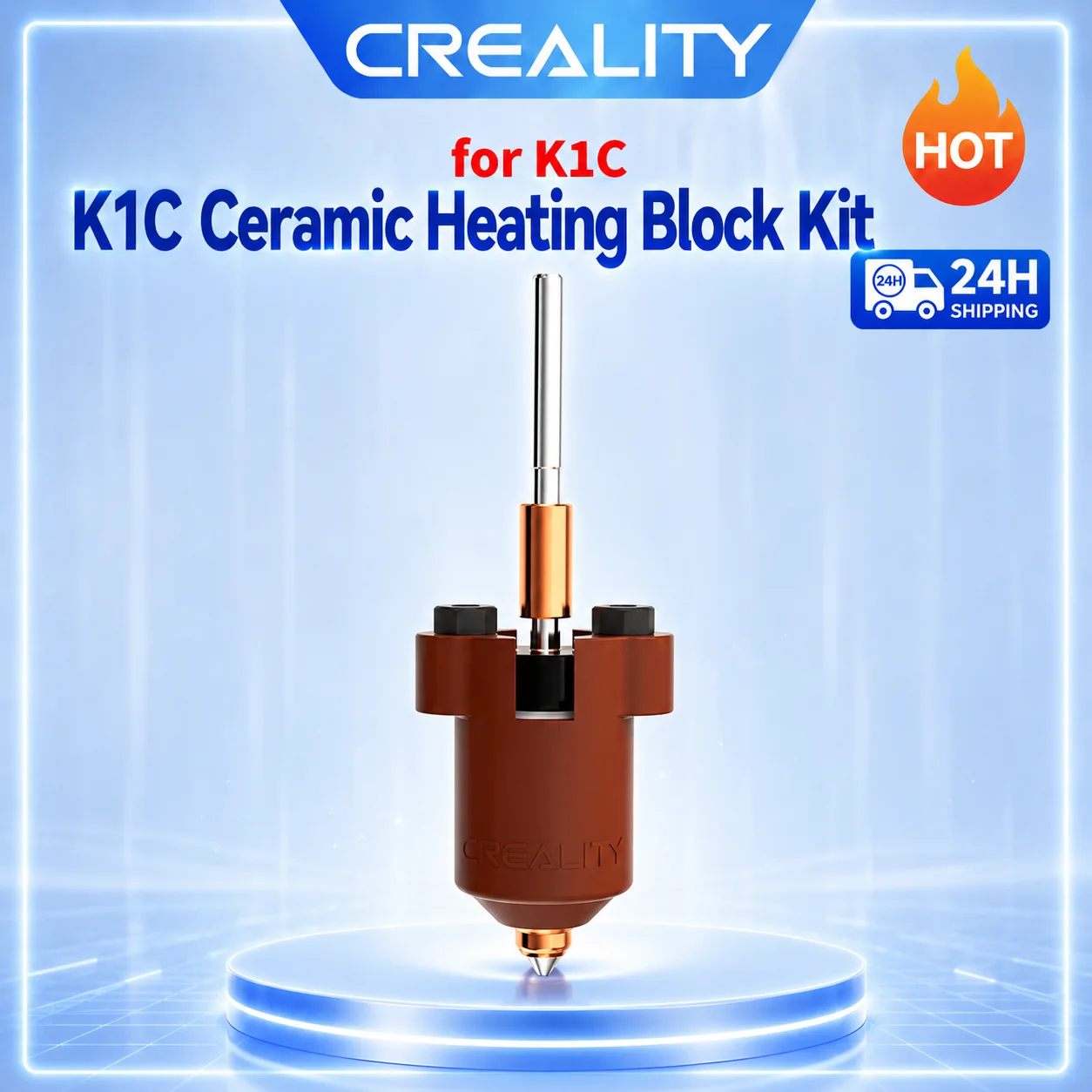 

CREALITY Original K1C Ceramic Heating Block Kit Quick-swap Nozzle Kit High Flow Printing 3d Printer Accessories