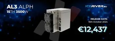 BR ASIC Bitmain Antminer AL3 ALEPHIUM (ALPH) – 8 TH/s