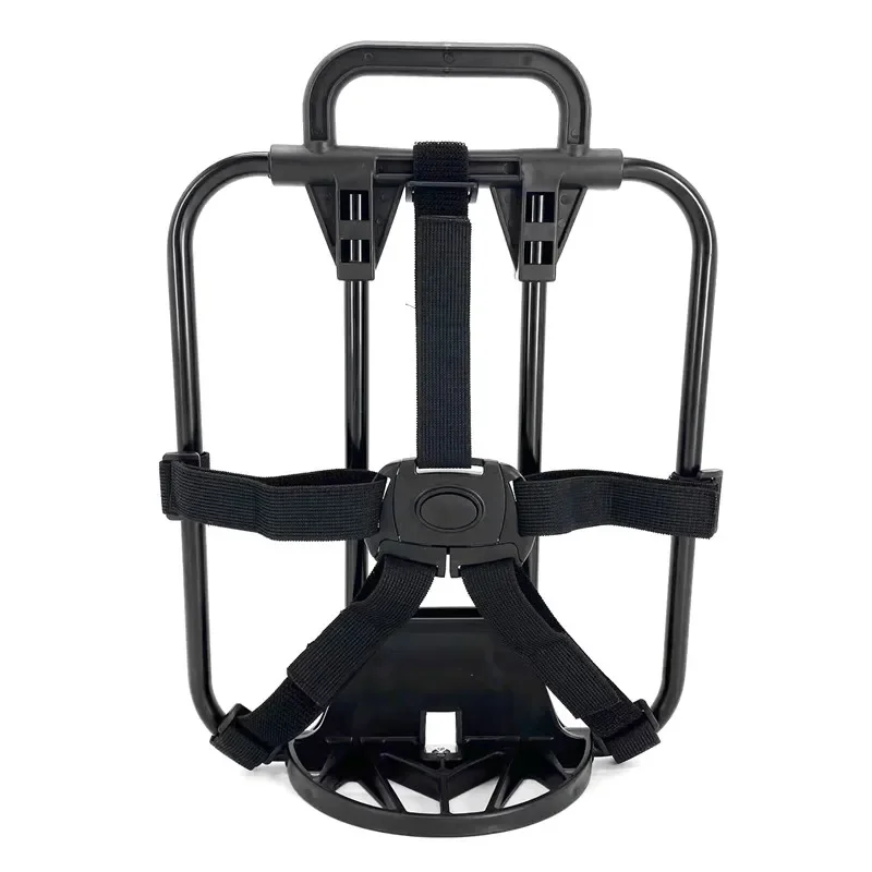AliExpress NONE For Brompton Folding Bike Front Bags Bracket Front Basket Racks Backpack Mount Carrier Block Flat Frame Aluminum Alloy 25*30cm