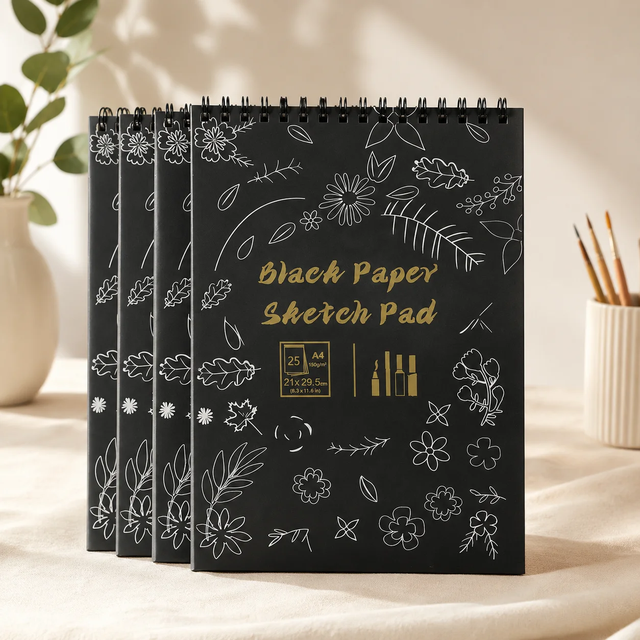 Premium Drawing Book for Beginners to Pros - Spiral Binding, Easy Tear-Off Pages, Ideal for School Projects & Home Studio Use