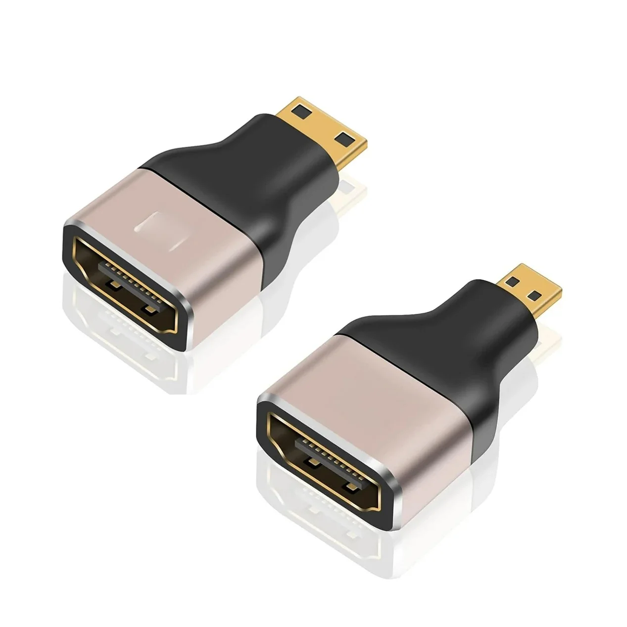 Adaptateur Mini Micro HDMI 8K @ 60Hz, convertisseur mâle vers HDMI 2.1 femelle pour caméra, tablette, ordinateur portable, moniteur HDTV