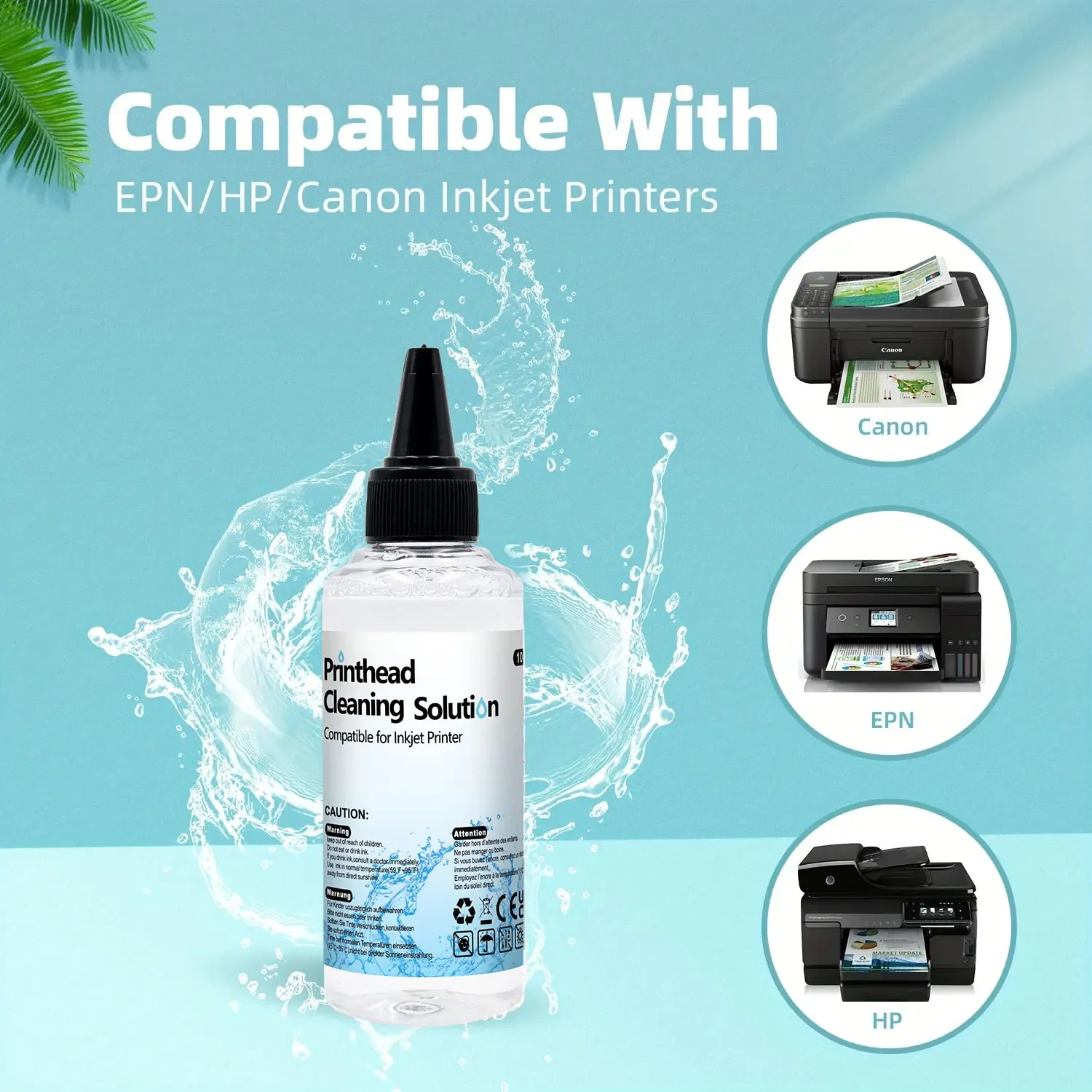 100ml Printer Cleaning Fluid Dye Based Inks and Inkjet Printer Cleaning Fluid Printhead Cleaning Fluid