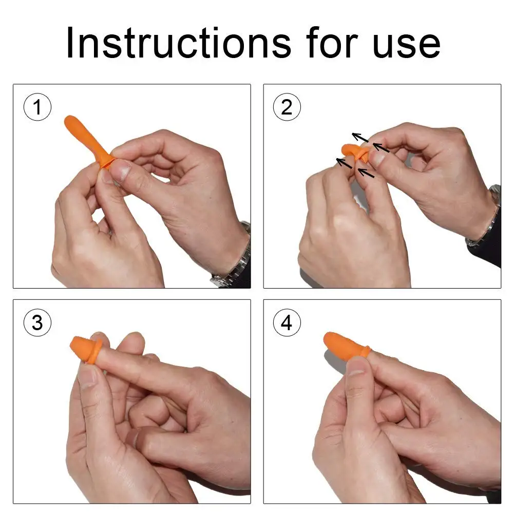 100 SZT. Lateksowe nakładki na palce Wielokrotnego użytku Gumowe ochraniacze na opuszki palców Rękawice ochronne Przemysłowe nakładki na palce