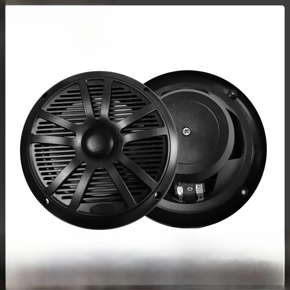 6.5 Inch Marine Speakers 120W Waterproof Weather Resistant Stereo Boat Speakers for Yachts Golf Cart ATV UTV RV Ship Sauna