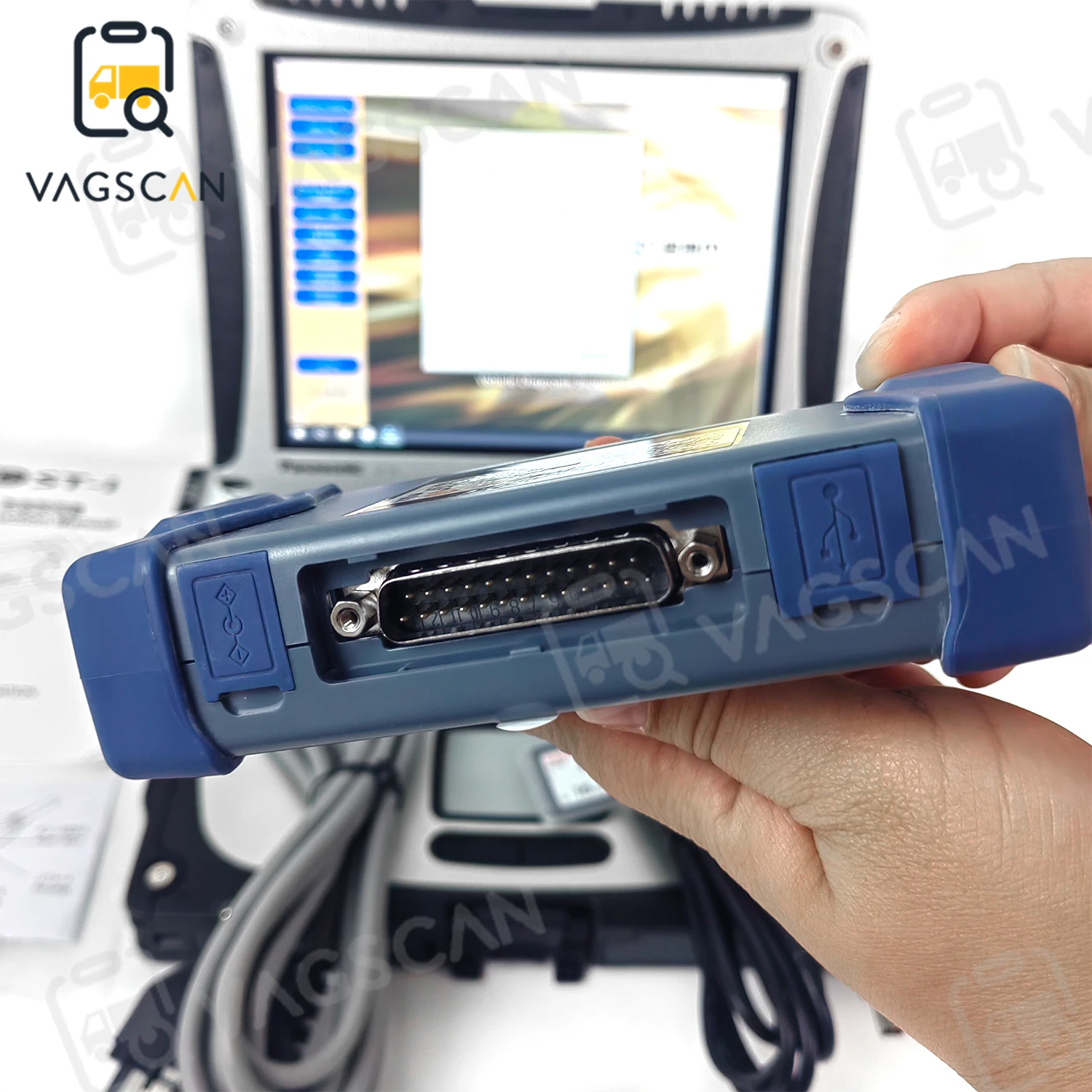 2025 واجهة Diagmaster PYTHON للمحرك الثقيل مع نظام تشخيص كابل فلاش Denso DST-i dsti Takeuchi