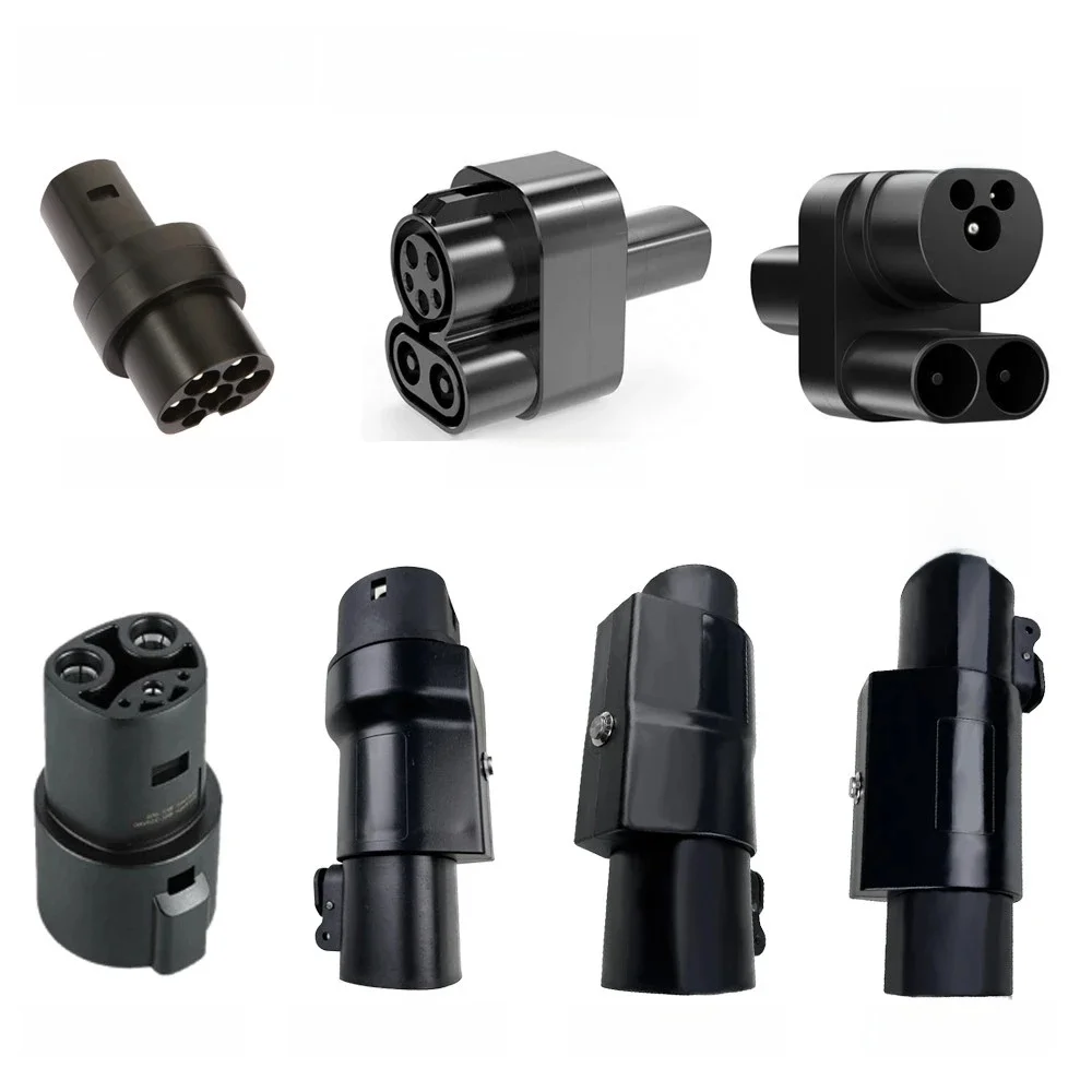 Elektryczny ładowarka samochodowa złącze typu 1 typ2 CCS1 CCS2 do tesli konwerter EVSE ładowarka EV Adapter do tesli Model X/Y/3/S — zdjęcie 2