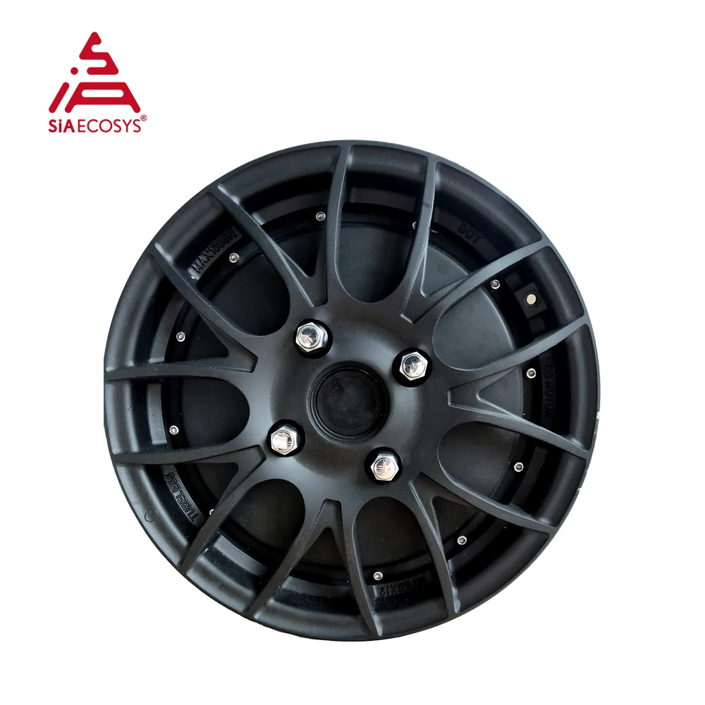 Motor QS 12 * 5,0 polegadas 260 2000W V1 Motor de cubo de eixo único destacável na roda para carro elétrico