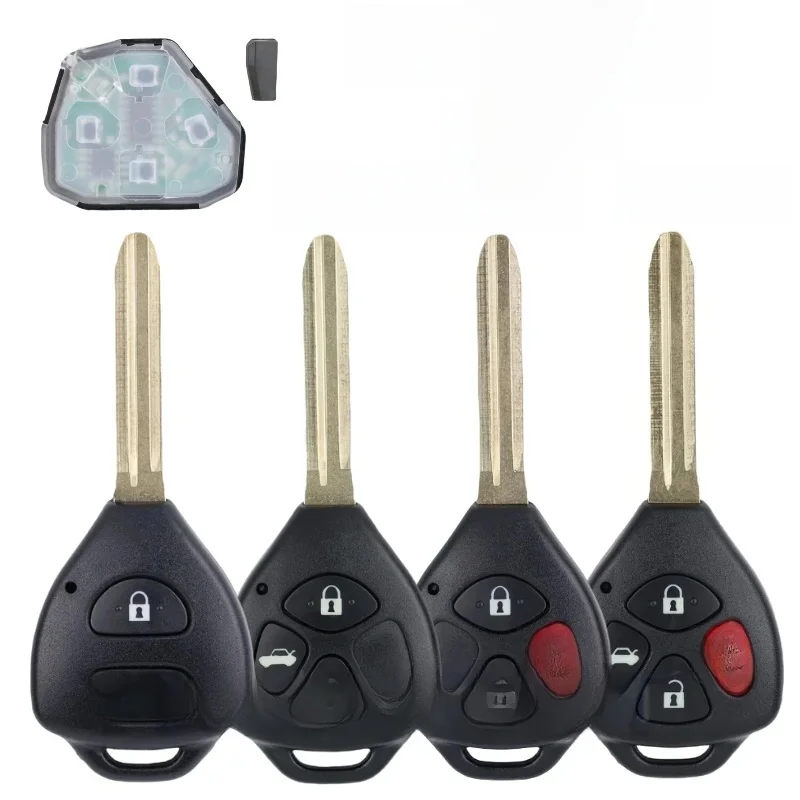Pilot samochodowy B41TA do Toyota Forruner Hilux Innova Corolla Innova Yaris, 2/3/4 przyciski, 433Mhz, chip 4D 67 G, 89070-52E61 — zdjęcie 2