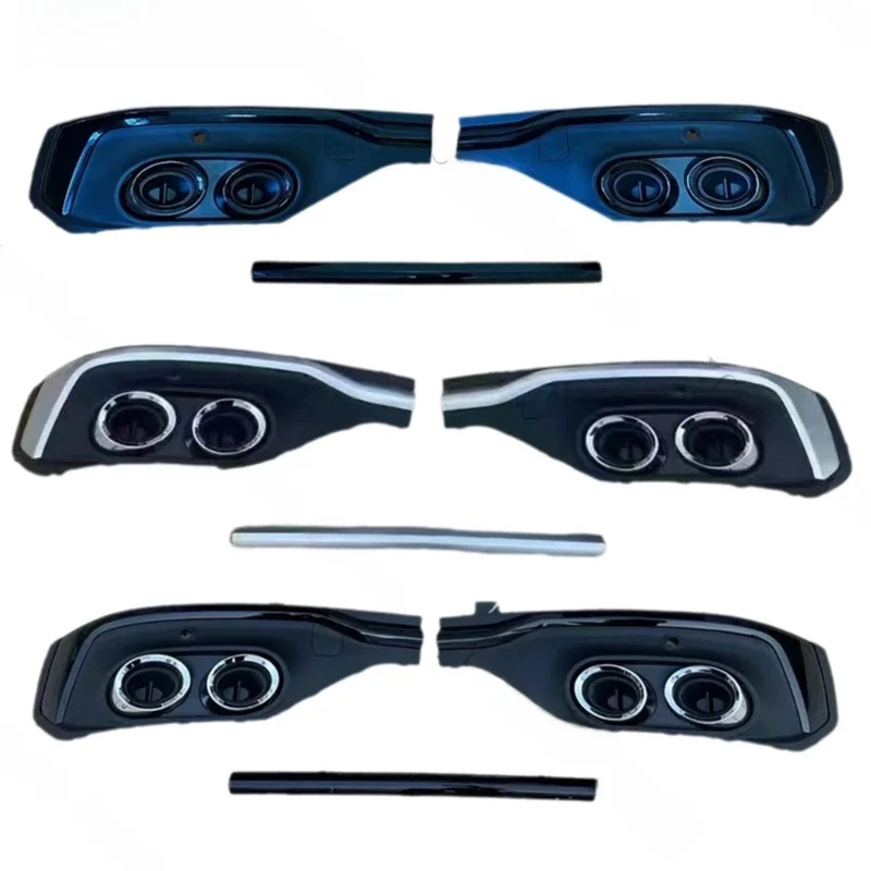 Auto Achterbumper Lip Splitter Diffuser Uitlaat Tips Achterbumper Nep Uitlaat Poort Accessoires Voor Audi Q5 Sportback 2020-2023 - afbeelding 2