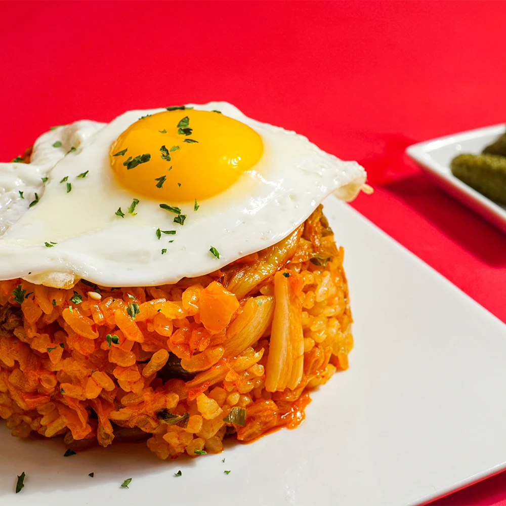 أومجي كيمتشي أرز مقلي ، آنية للأكل ، أرز مجمد ، حرك إلى غرام ، 10 عبوات #2