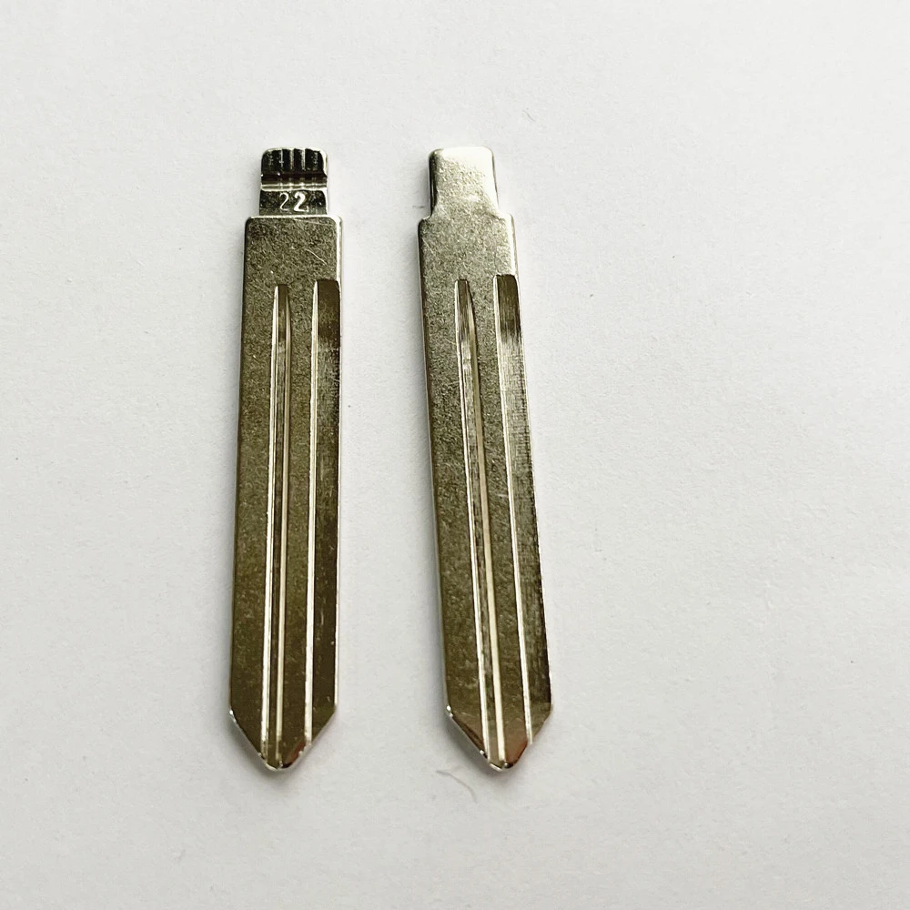 10Pcs #22 NSN14 Metal Uncut Flip Key Blade Replacement Fit KD Remote For Nissan TIIDA Renault Subaru Infiniti