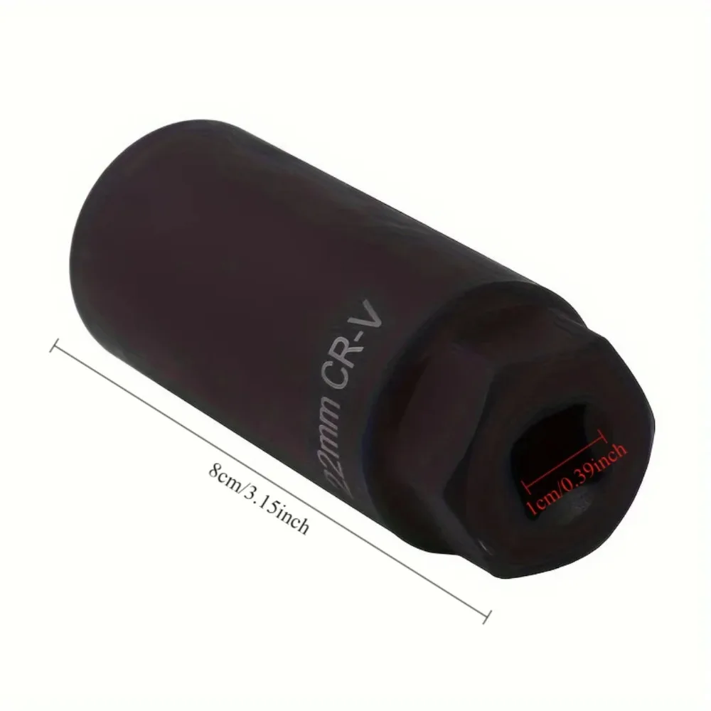 1PCS 범용 22mm 3/8 "드라이브 자동차 람다 산소 센서 소켓 렌치 제거 설치 도구 전문 자동차 액세서리