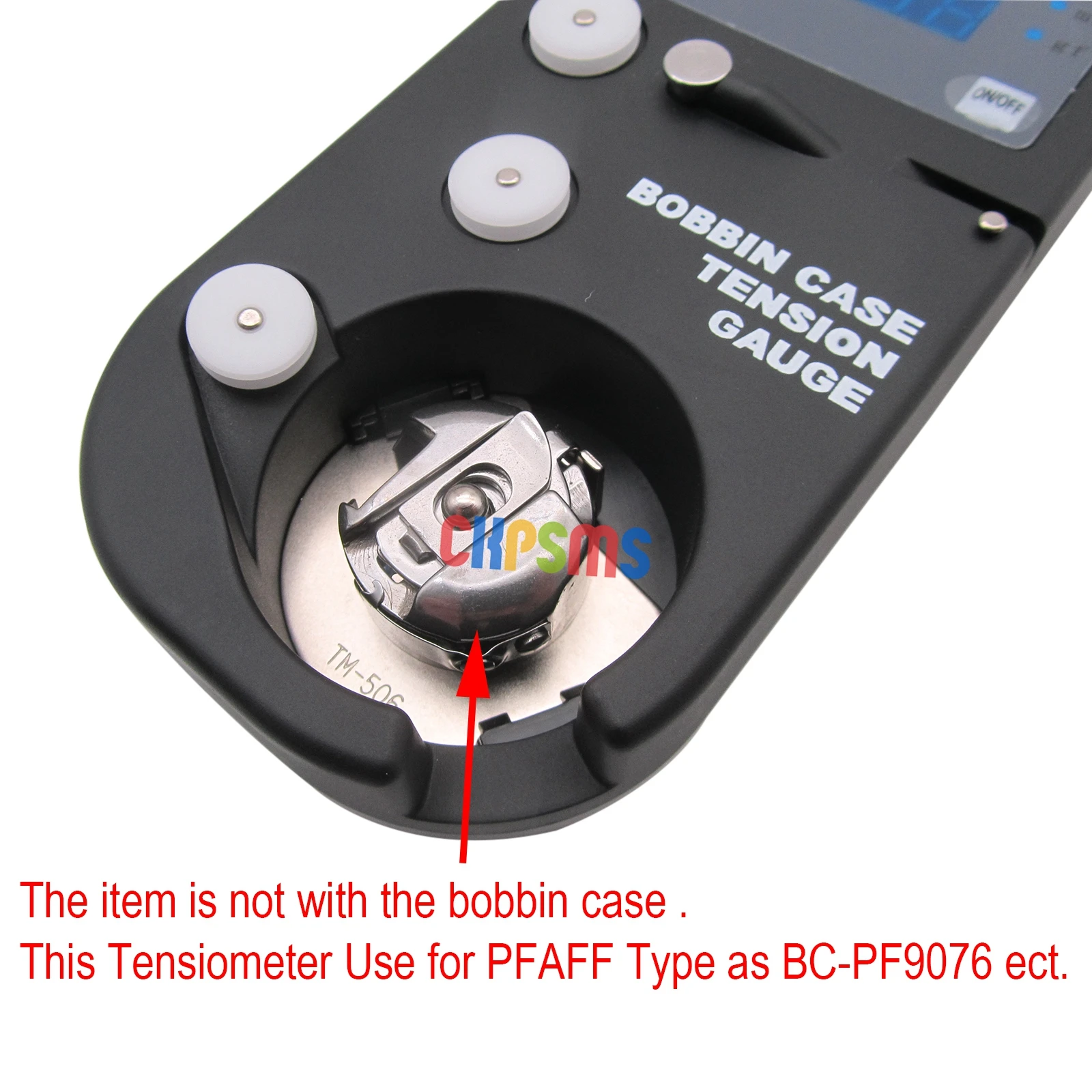 #DTM-A1+TM-506 TOWA Digital Bobbin Case Tension Gauge compatible with PFAFF brand sewing machines  “BC-PF Style” bobbin case