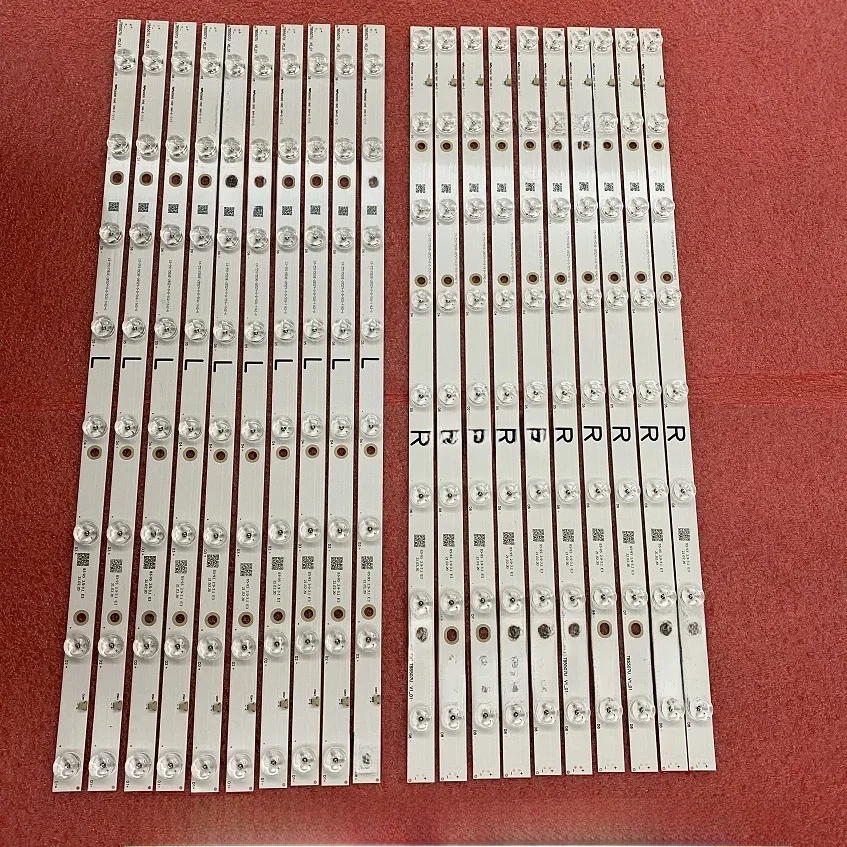 1 jeu de bandes de rétro-éclairage LED pour Panasonic TX-55CXT756 TX-55CX740E TX-55CXW754 TX-55CX700B TH-55CX700H TX-55CX750E TB5507U V0 V1