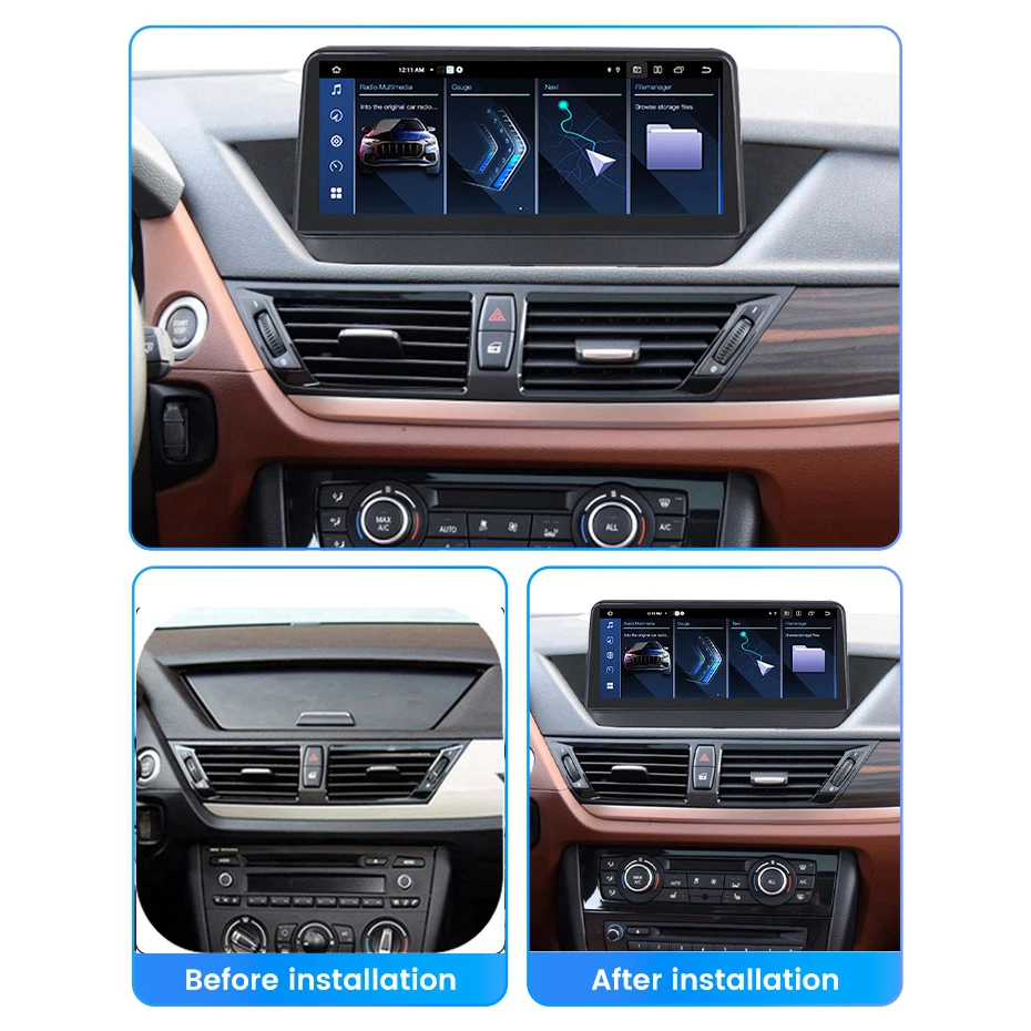 MEKEDE 10,25 Zoll Für BMW X1 E84 2009-2015 Original Auto Ohne Bildschirm Drahtlose Carplay Auto GPS DSP 4G Auto Radio Player Stereo – Detail 9