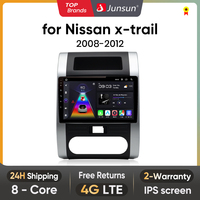 Junsun AI CarPlay 4G Android 14 Car Radio for Nissan X-Trail T31 Xtrail 2008 2009 2010 2011 2012 Multimedia Player WiFi GPS Navi