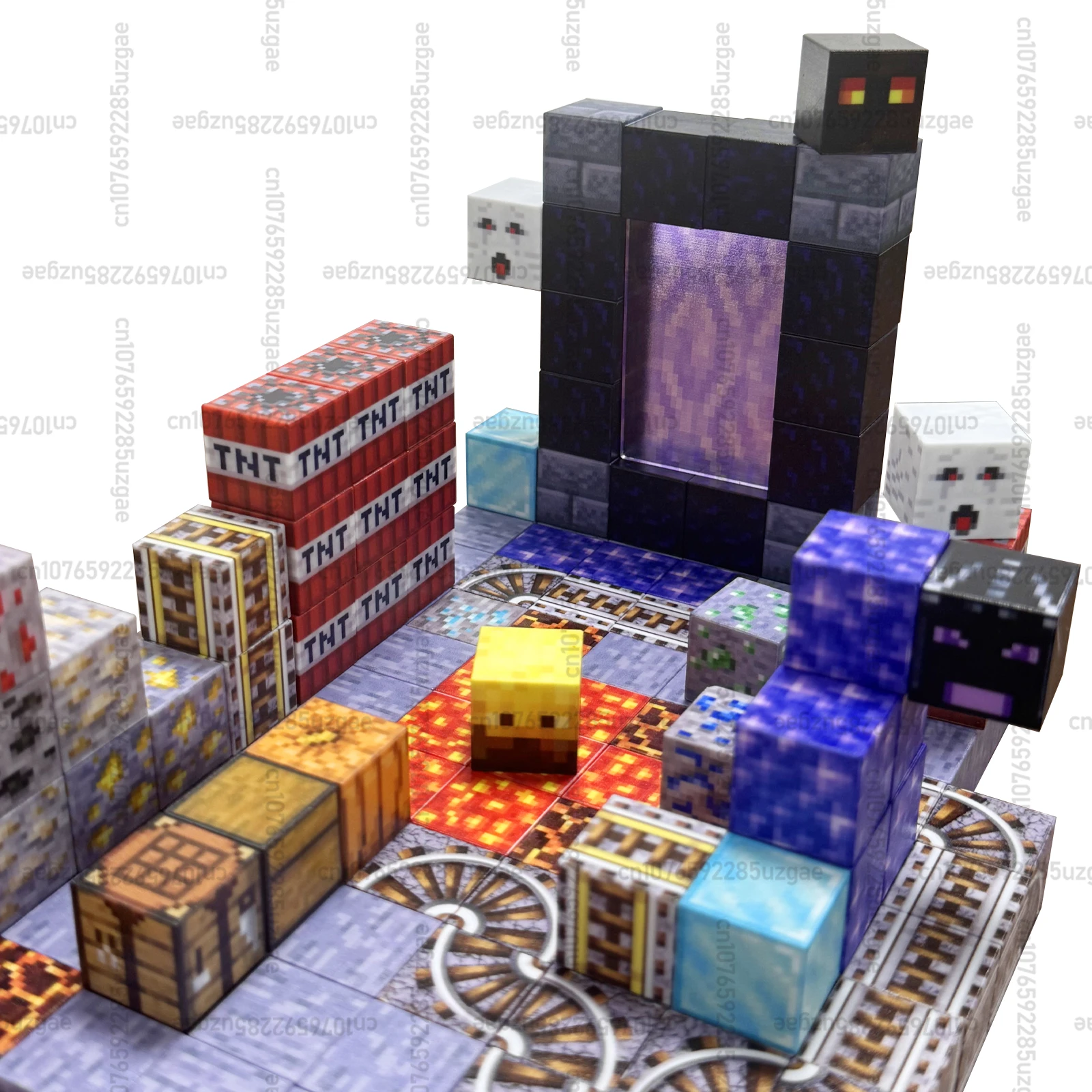 Bloques de construcción magnéticos Mine World, juego de cubos magnéticos para niño, niña, niño de 3 años +, modelo de píxel DIY, placa Base, placa Base de juguete STEM