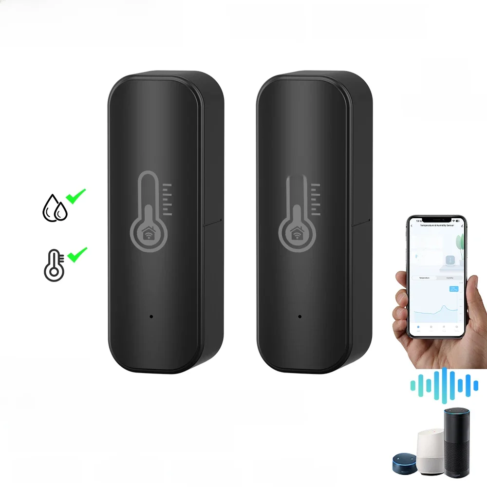 Tuya Zigbee/ WiFi Smart Temperatur Feuchtigkeit Sensor Innen Hygrometer APP Fernbedienung Funktioniert Mit Alexa Google Home Smart Home