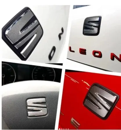 Emblem Coating Set - Vinyl Foil-Self-based Sticker - Special Colors - Compatible with SEAT Ateca.