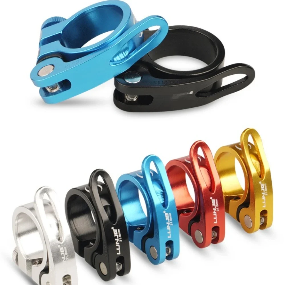 AliExpress NONE 1PC MTB Bike Seatpost Clamp Quick Releas Ultralight Aluminium Alloy Bicycle Seat Post Mount 31.8mm 34.9mm Cycling Accessories