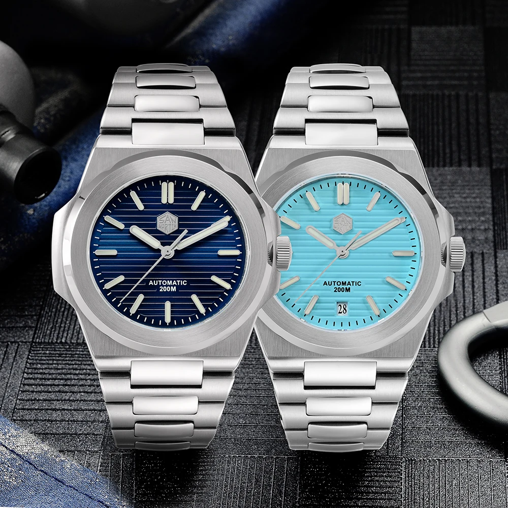 San Martin 42mm Top Band Men Diving Watch Fashion Classic Luxury Automatic Mechanical Watches Sapphire Waterproof 200m Relogio