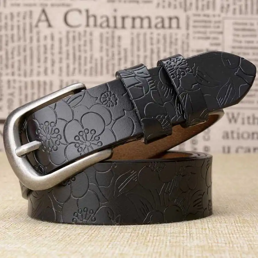 

Genuine Leather Belt Female Cow Skin Belts for Women Strape Width:2.8cm Length:95-115cm