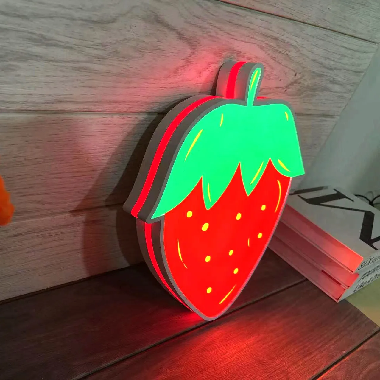 Customize 3D Print Fruit Lightbox Sign Creative Gift for Kids Bedroom Game Room Wall Decor Live Room Background Decor