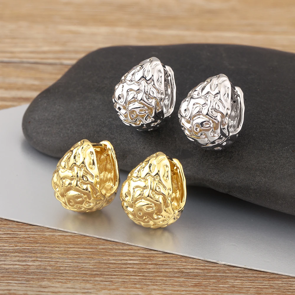 Nidin ต่างหูตุ้มหูทรงหยดน้ำดีไซน์สร้างสรรค์ใหม่สำหรับผู้หญิงเด็กผู้หญิงเครื่องประดับหูแบบคลาสสิกของขวัญสำหรับงานเลี้ยงประจำวัน