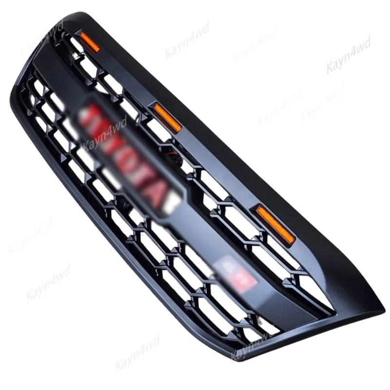 لاقط 4X4 الملحقات الخارجية LED شبكة أمامية شبكة سباق الشوايات مع شعار ل 2005-2014 تويوتا هايلكس فيجو شبكات مصد السيارة