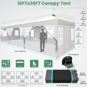 6x4公尺防水大型遮陽棚遮陽防護戶外涼棚花園露台泳池遮陽帆篷露營遮陽 8 最佳銷售 戶外遮陽篷 - №8
