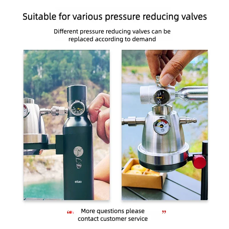 LRlufeibao Pneumatic Coffee Maker Camping Portable Espresso Extraction Set No Electricity Detachable 9bar Outdoor Coffee Machine