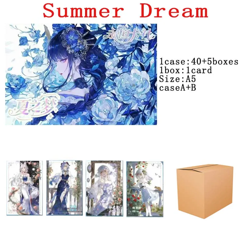 

Wholesales Goddess Story Collection A5 Card Booster Box Summer Dreams Sexy Waifu Style Kids Playing Tables Games Cards