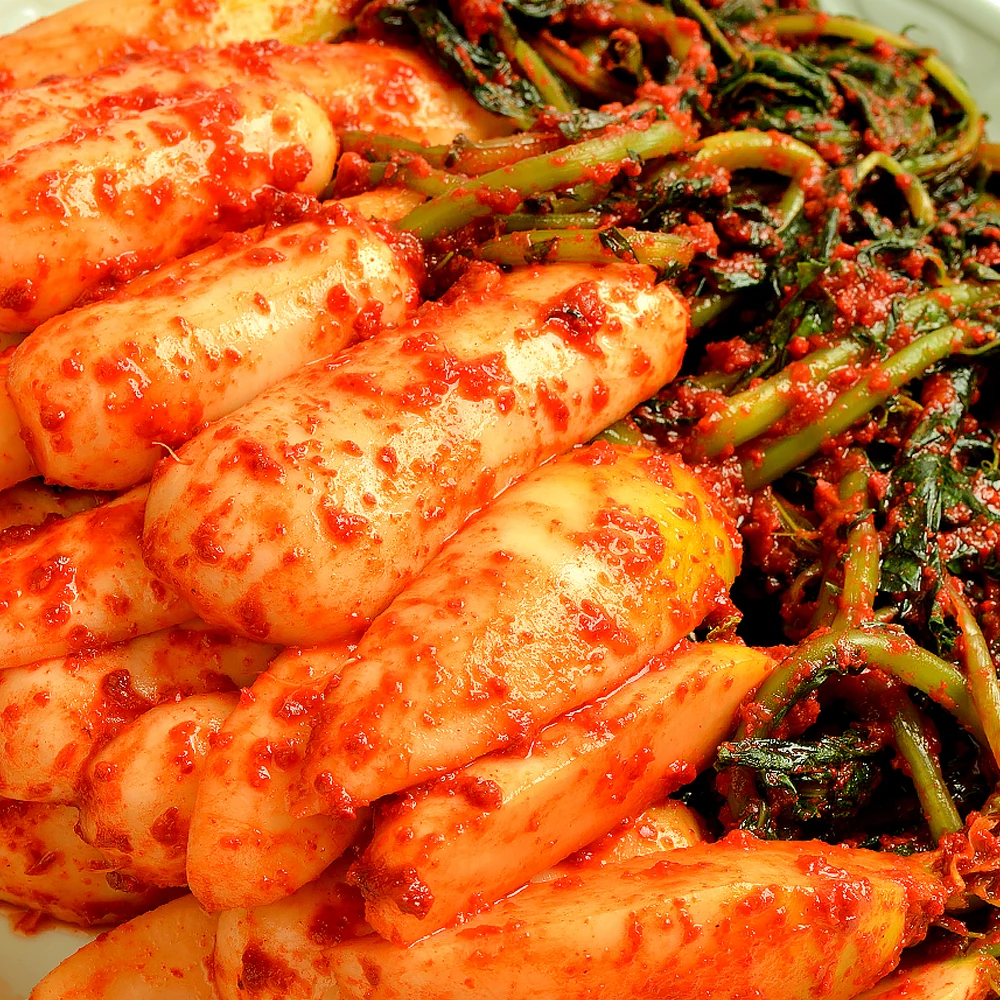100% Fabricación diaria hecha en el hogar HACCP Changle kimchi delante de 2kg Oegola