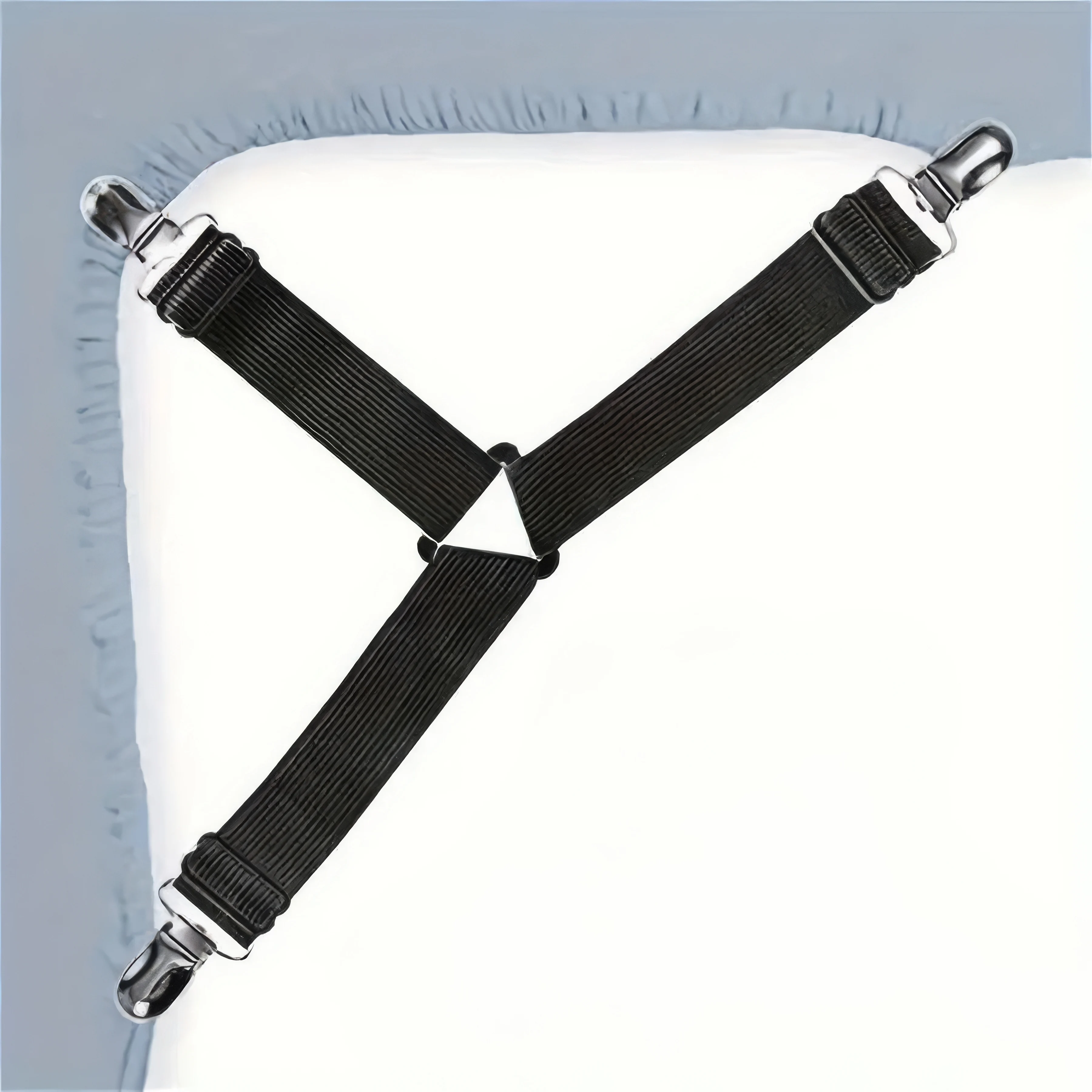 4 Black Triangular Bed Sheet Holders, Anti Slip Practical Household Items, Suitable for Various Mattresses