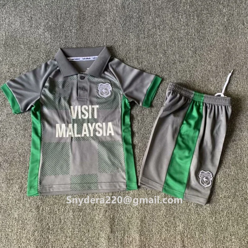 

2024/25 Kids Cardiff Away Gray Quick Drying Clothing Training City Shirts