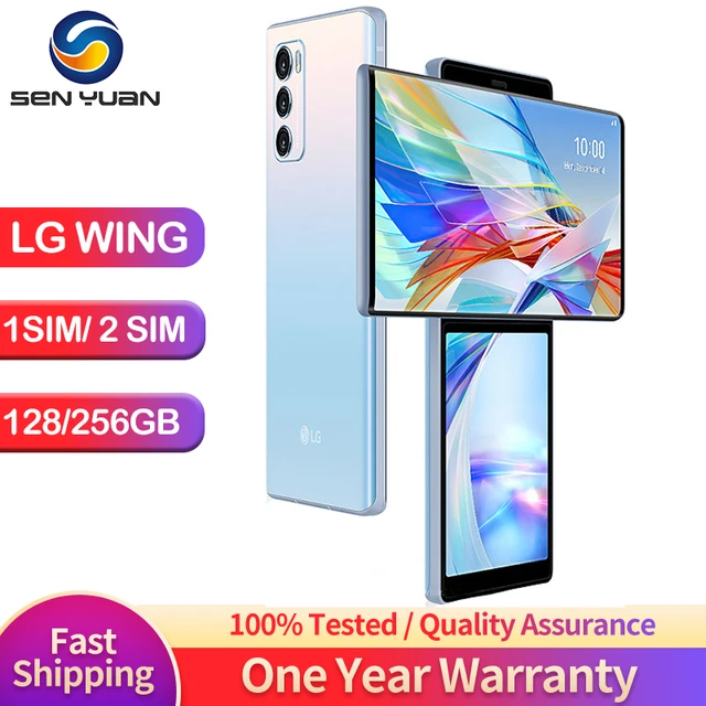 Original LG WING 5G CellPhone LMF100N LMF100VM 6.8'' 8GB RAM 128GB/256GB  ROM 4G LTE Mobile Phone Octa Core Android SmartPhone - AliExpress