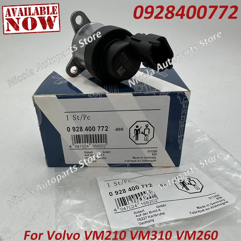 

New 0928400772 Common Rail Fuel Pressure Regulator Metering Control Solenoid Valve For V-olvo VM210 VM310 VM260