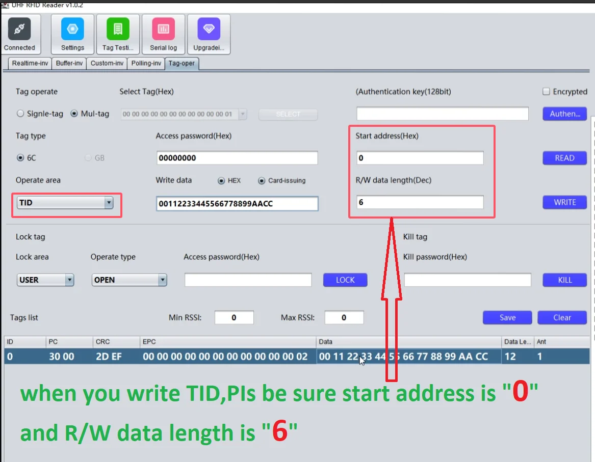Yanpodo UHF TID Changeable 18000-6C Dry Inlay Tag ISO18000 6C TID EPC Writable Modifiable Rewritable Alterable Label