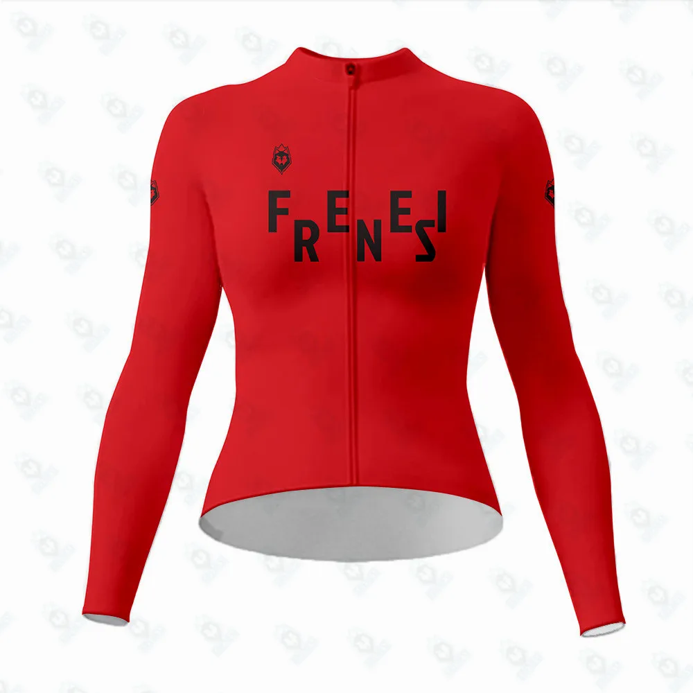 

Женская зимняя/летняя рубашка Frenesi с длинным рукавом, красная велосипедная Джерси, велосипедная горная майка, велосипедная тонкая одежда