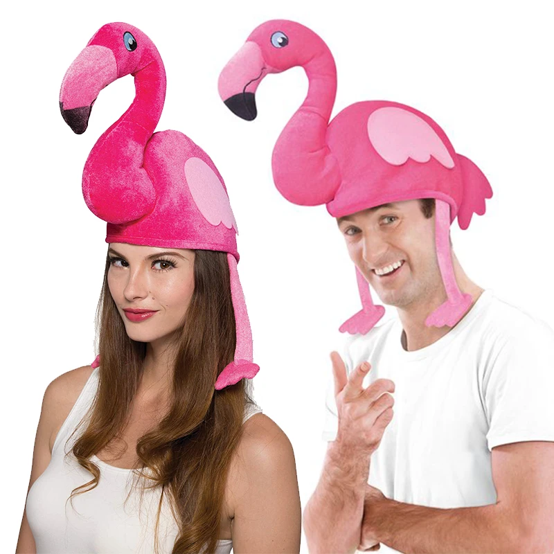 Chapeau flamant rose unisexe pour couple, accessoire de costume, adulte, femme, homme, Noël, Halloween