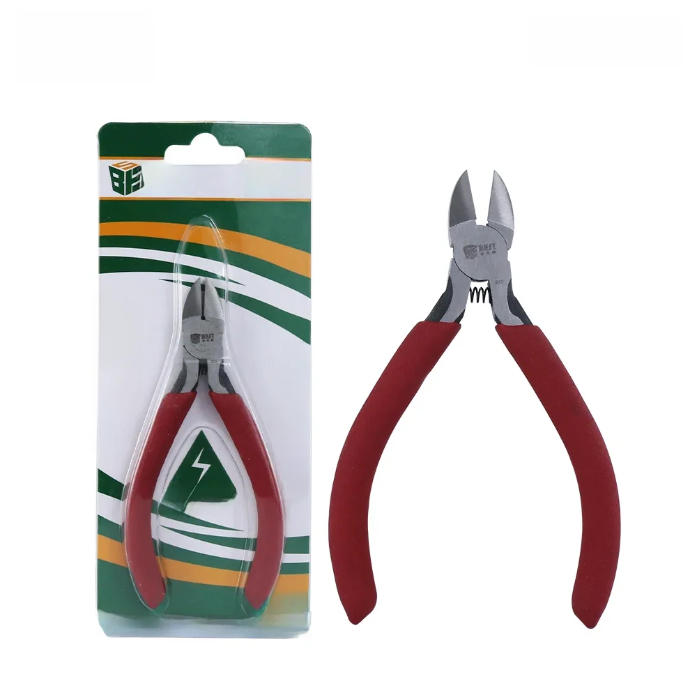 BST-2D Electrical Wire Cable Cutters Cutting Side Snips Flush Pliers Nipper Anti-slip Rubber Mini Diagonal Pliers Hand Tools