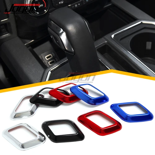 JOGON-perilla de cambio de marchas para coche, cubierta embellecedora, pegatina para Ford F150, F-150, Raptor 2015, 2016, 2017, 2018, 2019, 2020, accesorios interiores