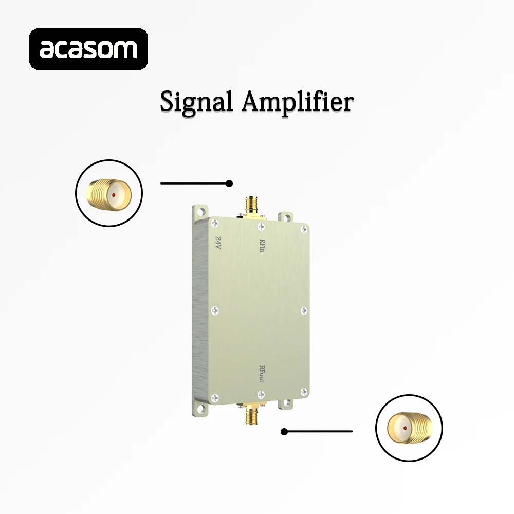 Imagem -02 - Extensor de Sinal sem Fio para Drone Amplificadores de Alta Potência Fonte de Sinal Varrer rf 14 Ghz 50w