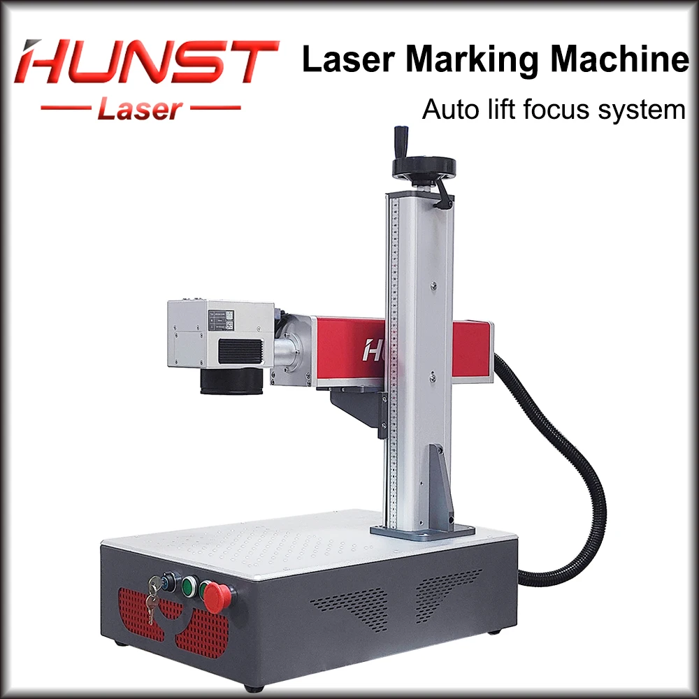 Hunst Fiber Laser Marking Machine With Autofocus System Raycus MAX JPT for DIY Jewelry Engraving Metal Stainless Steel.